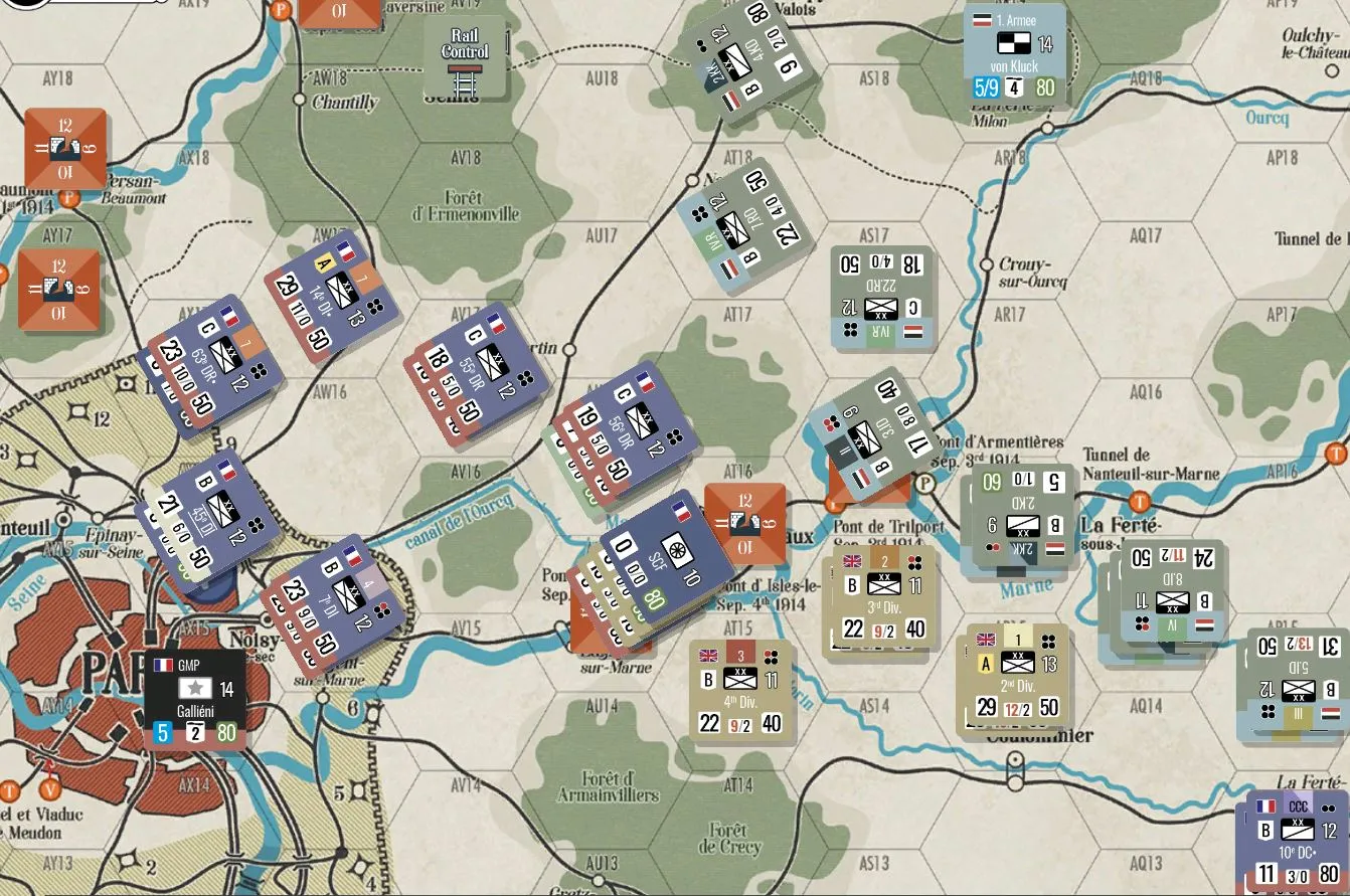 VUCA Simulations 1914 Nach Paris wargame Prima guerra mondiale