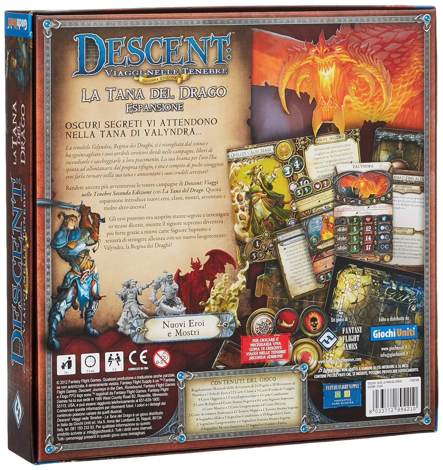 Giochi Uniti Descent La Tana del Drago espansione 2-5 giocatori
