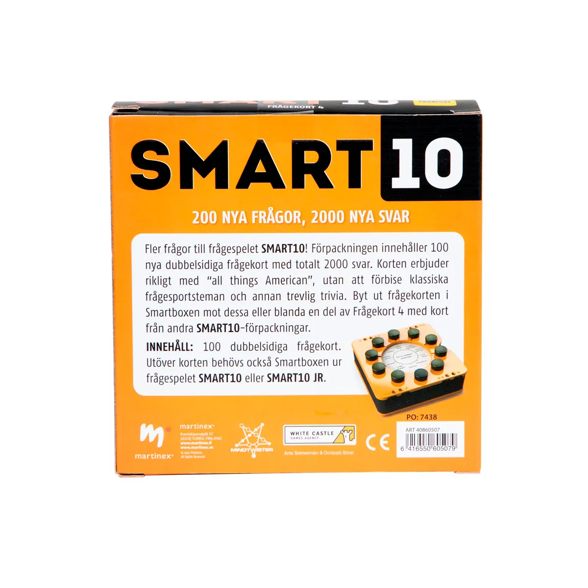 Peliko Smart10 Frågekort 4 quiz svedese 100 carte