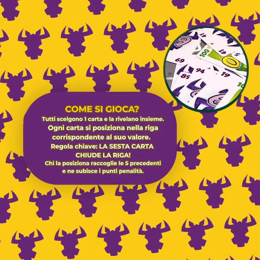6 Le Prendi GU805 gioco di carte 2-10 giocatori italiano