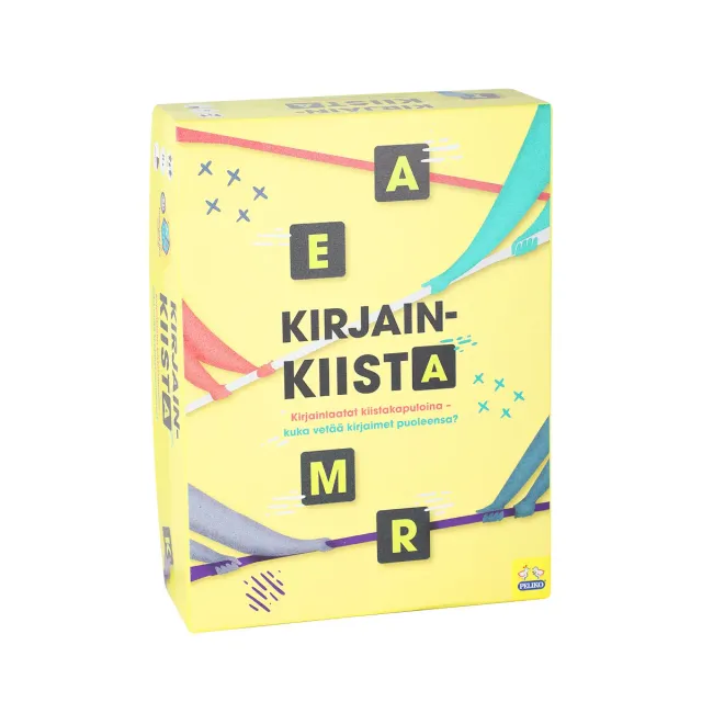 Kirjainkiista gioco di parole con tessere lettere