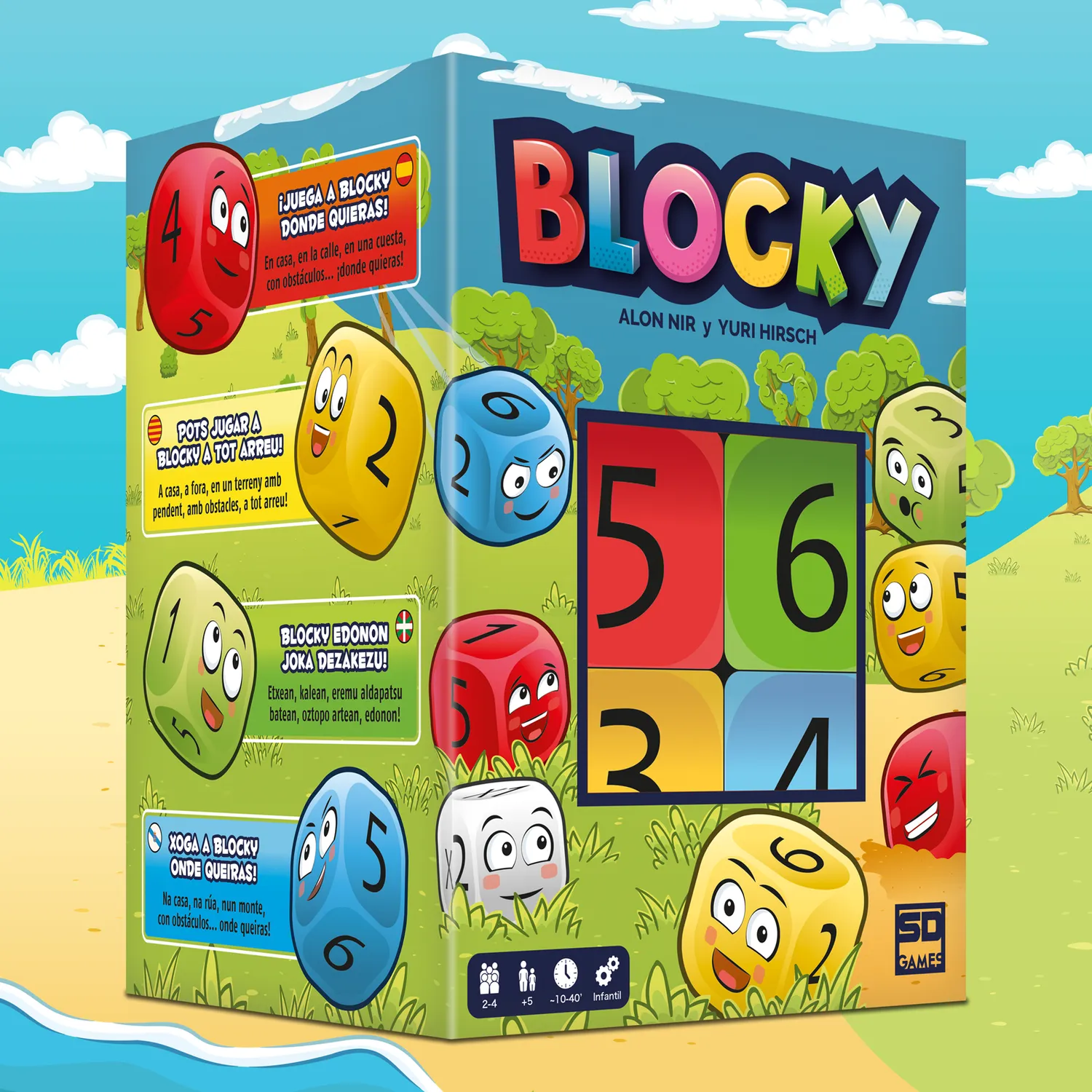 SD Games Blocky gioco per famiglie 40 punti