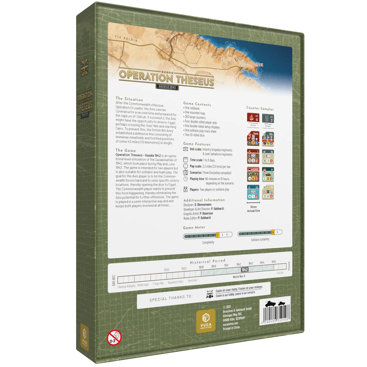 VUCA Simulations Operation Theseus wargame Gazala 1942