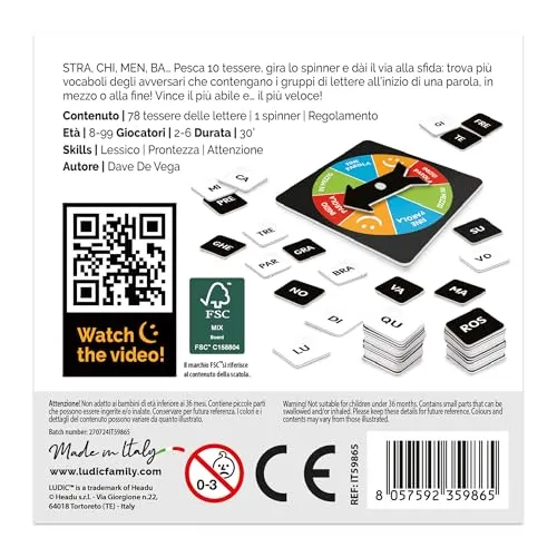 Ludic Parolì Parolà IT59865 gioco di parole 2-6 giocatori