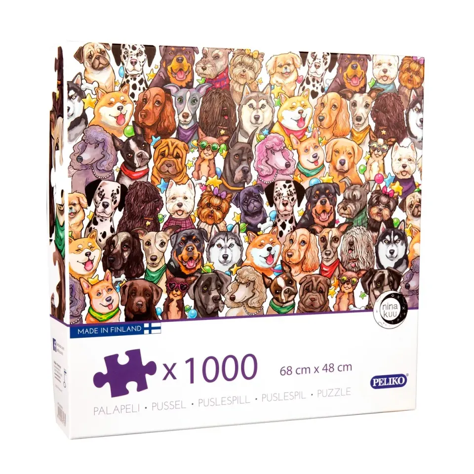 Peliko Nina Kuu Koirat puzzle 1000 pezzi cani