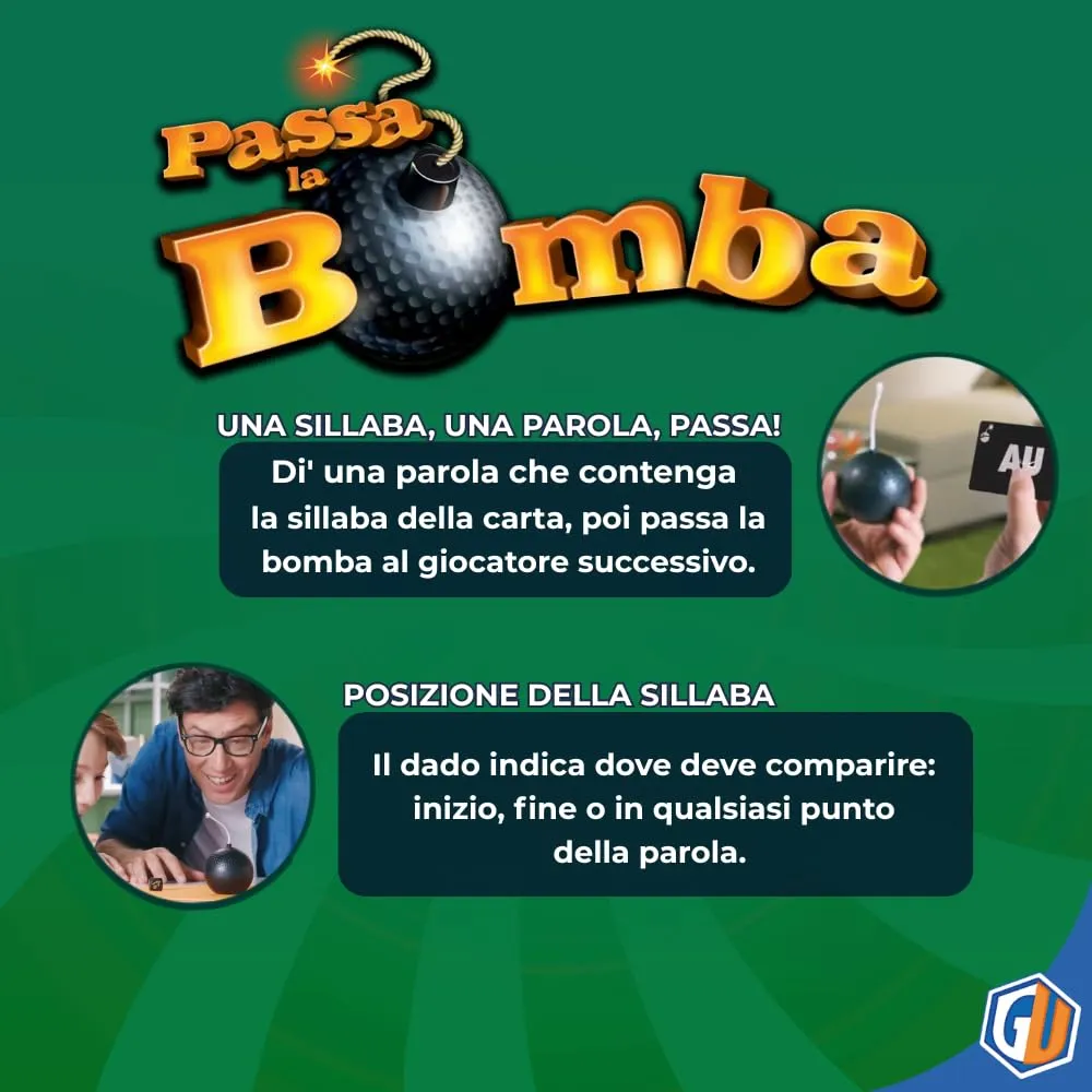 Giochi Uniti Passa la Bomba GU034/2 gioco di parole party