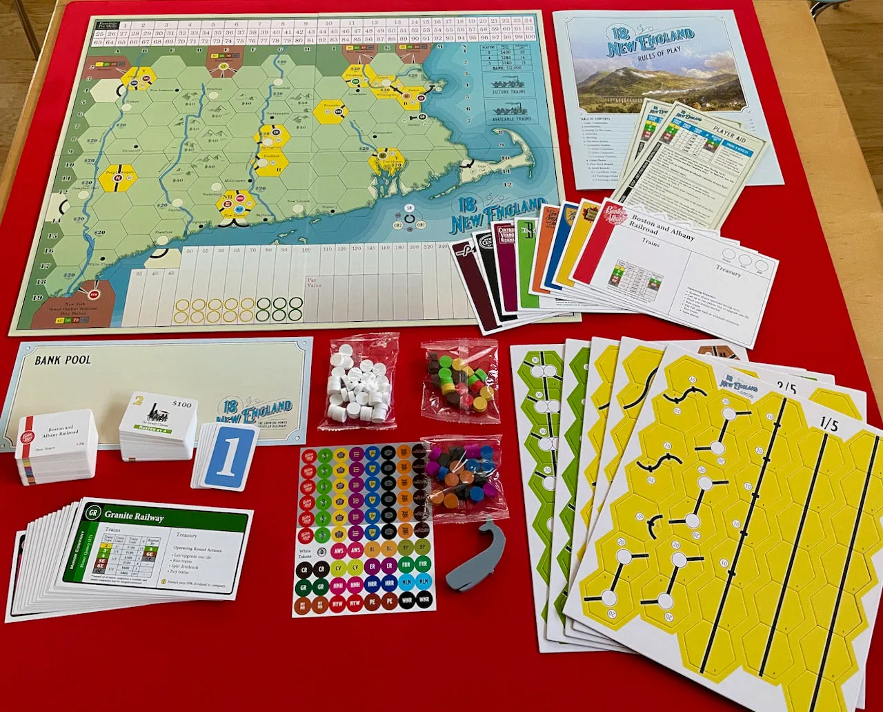 All-Aboard Games 18NewEngland gioco da tavolo 18xx USA