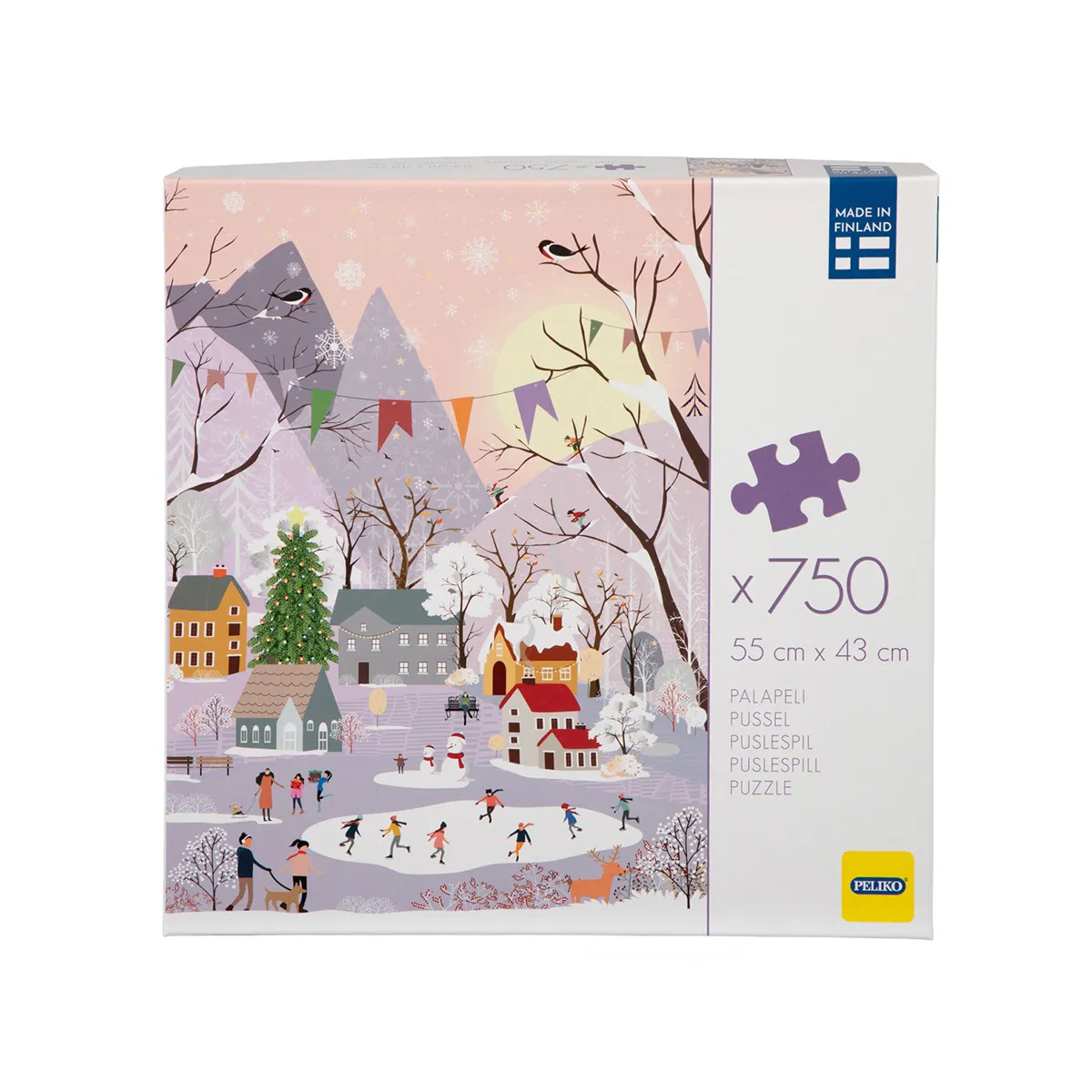 Peliko puzzle natalizio 750 pezzi villaggio 43x55 cm