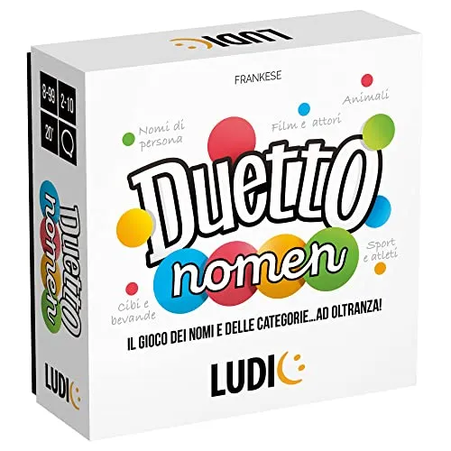 Ludic Duetto Nomen gioco di parole scatola piccola 2-6 giocatori