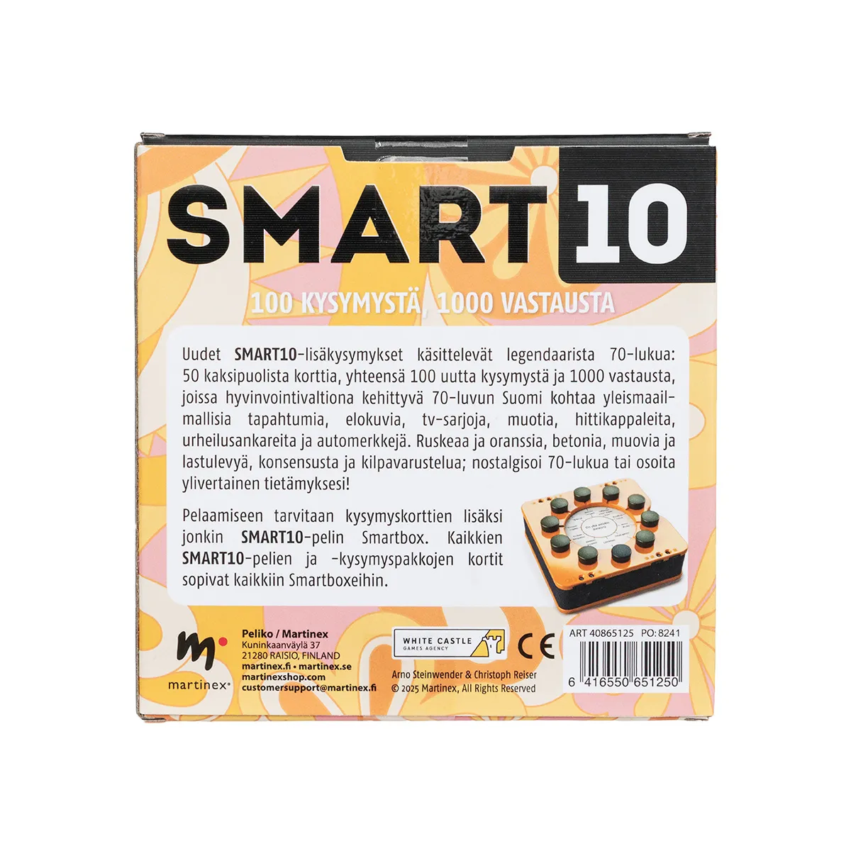 Smart10 Anni 70 domande finlandese per Smartbox