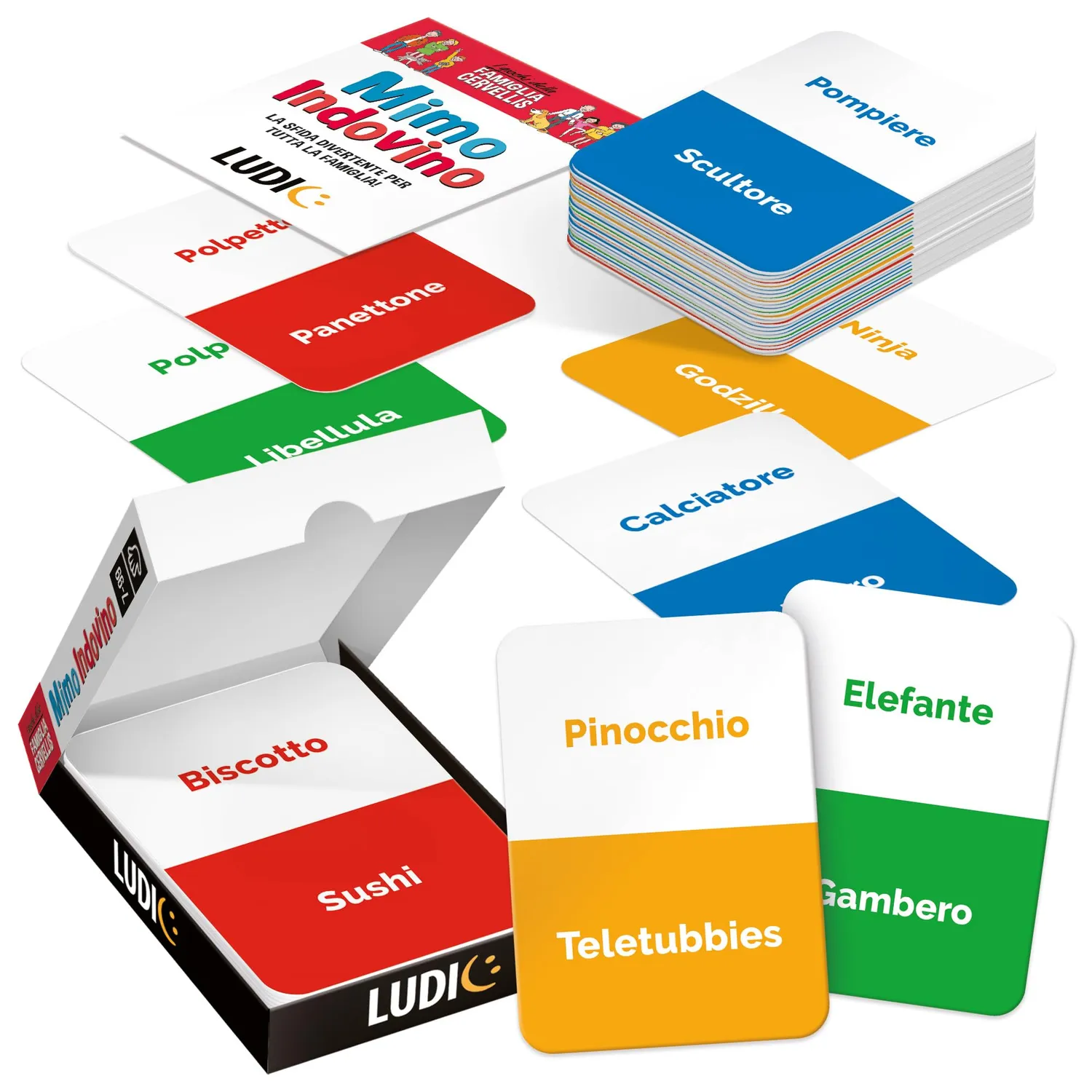 Ludic Famiglia Cervellis Mimo Indovino gioco di carte famiglia