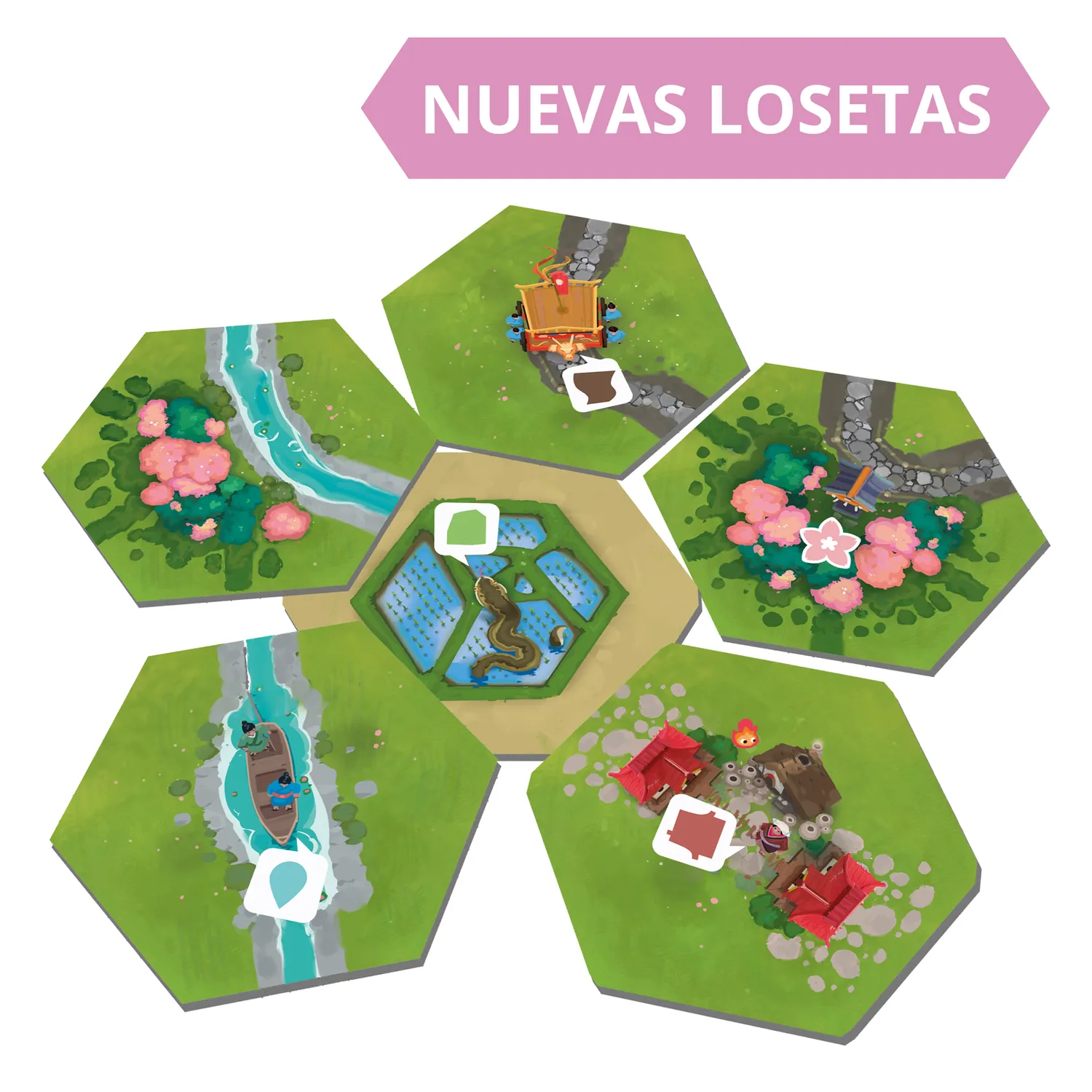 SD Games Dorfromantik Sakura gioco cooperativo Giappone