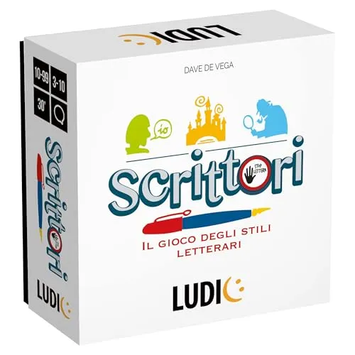 Ludic Scrittori IT55447 gioco società stili letterari 3-10