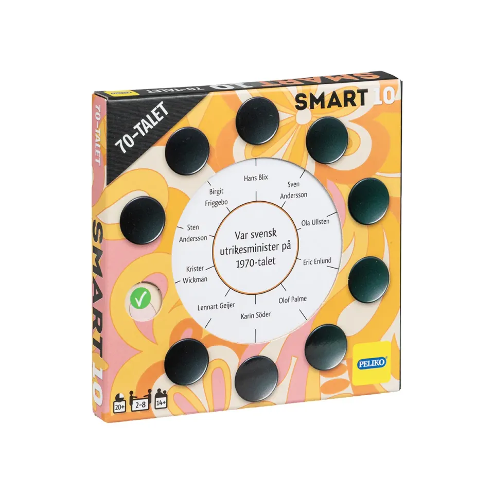 Peliko Smart10 70-talet espansione quiz svedese