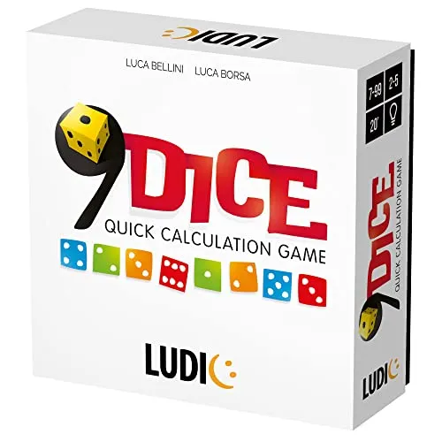 Ludic Nine Dice Calcoli e Velocità MU51173 gioco da tavolo veloce