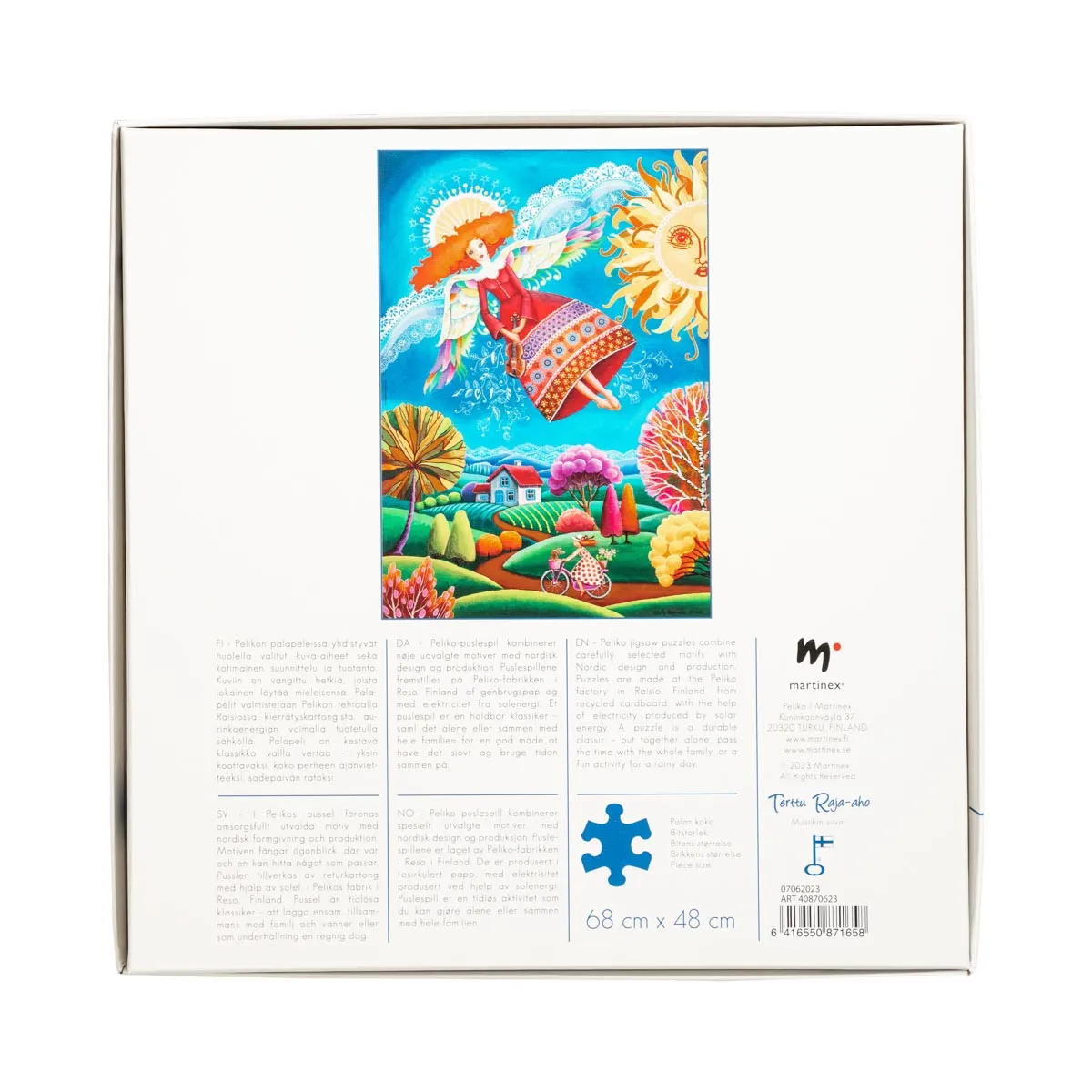Peliko Terttu Raja-aho Musiikin siivin puzzle 1000 pezzi colorato