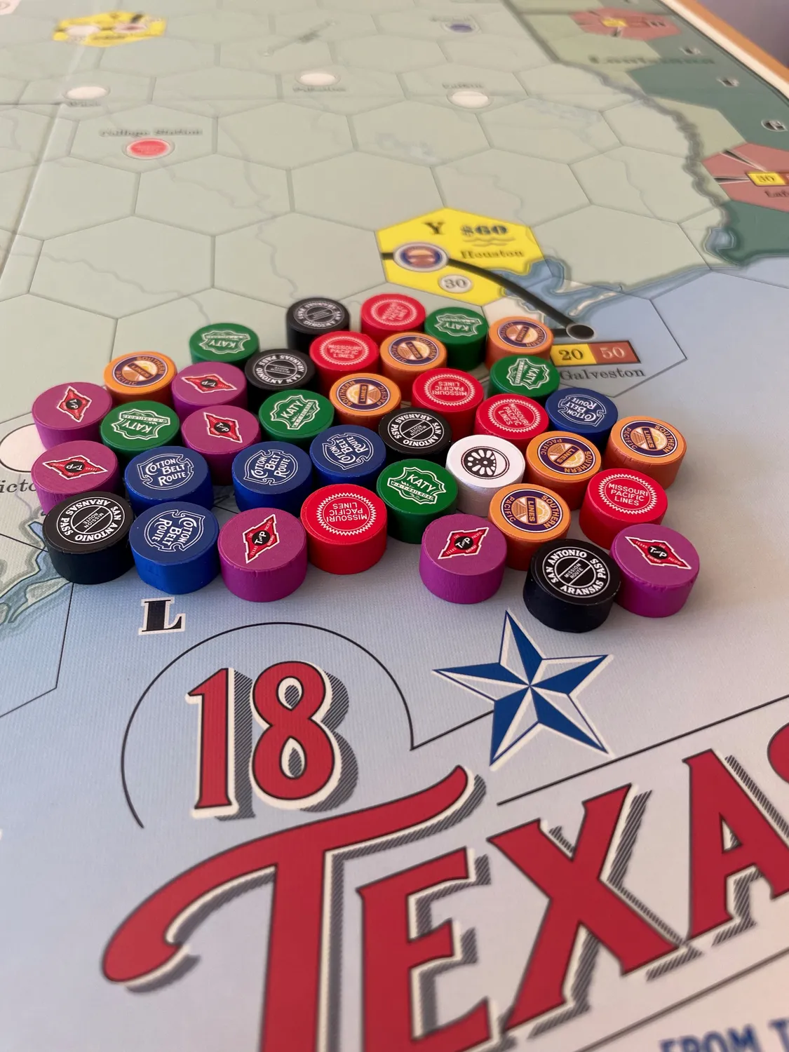 All-Aboard Games 18Texas gioco da tavolo ferroviario Texas