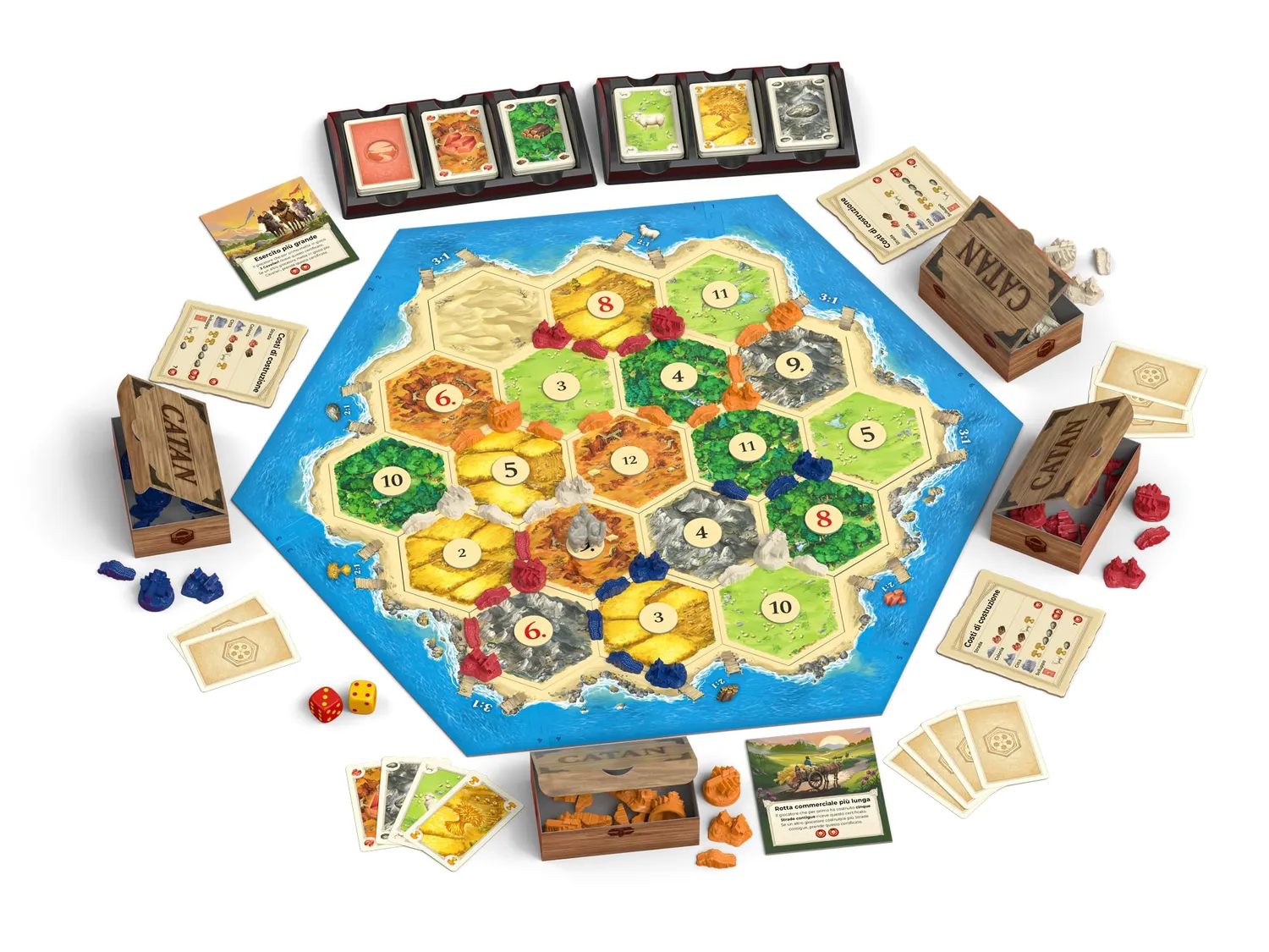 Catan Gioco Base Relaunch gioco da tavolo 3-4 giocatori