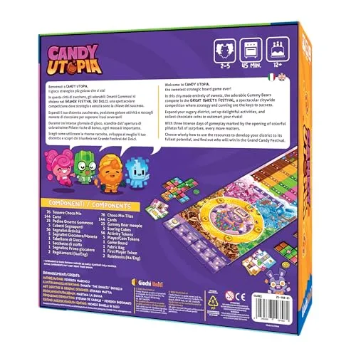 Giochi Uniti Candy Utopia Gioco da tavolo 2-5 giocatori