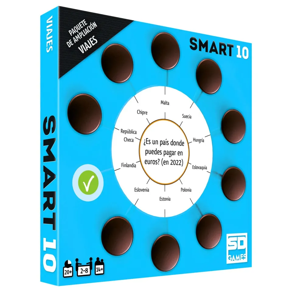 SD Games Smart 10 Viajes espansione quiz viaggi 50 carte