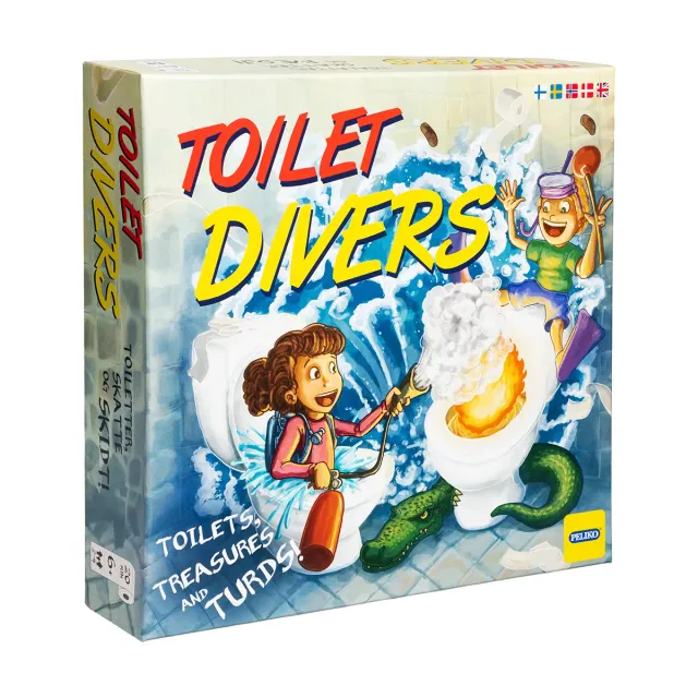 Peliko Toilet Divers gioco da tavolo labirinto fognario