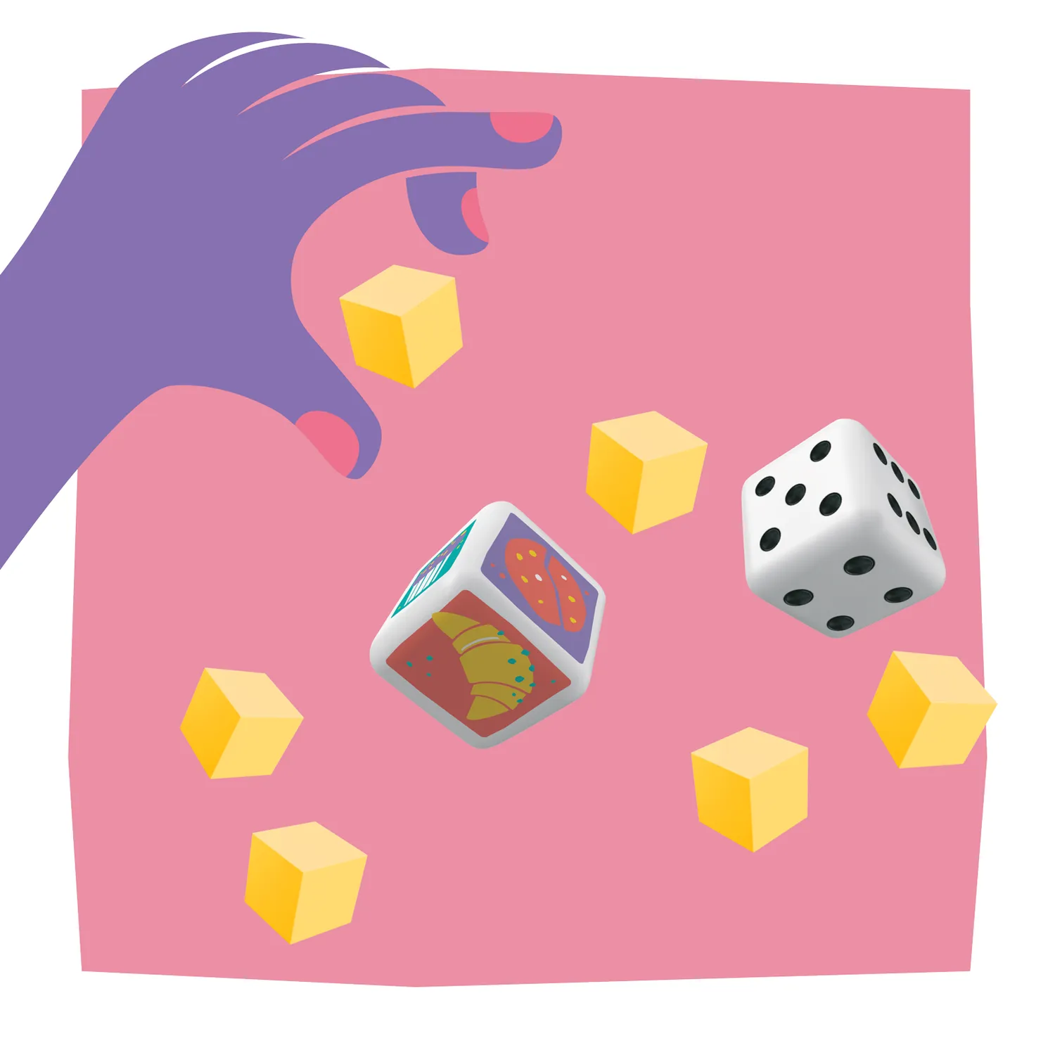 SD Games Quita esa mano gioco velocità party con dadi e restrizioni