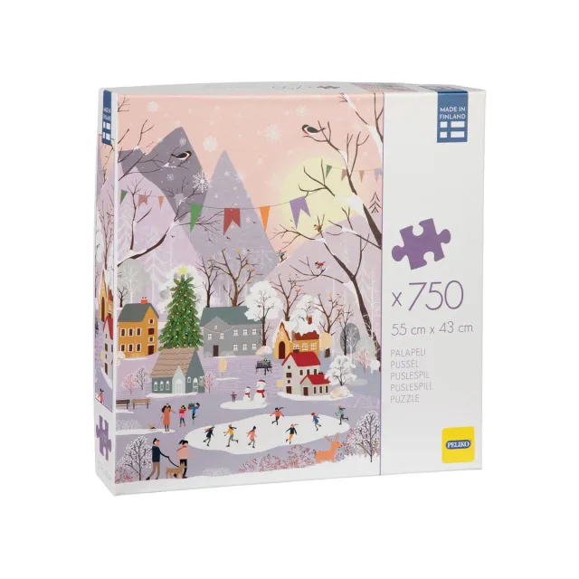 Peliko puzzle natalizio 750 pezzi villaggio 43x55 cm