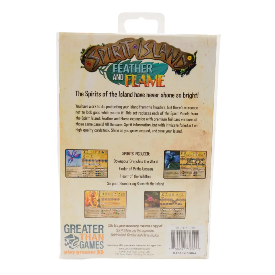 Spirit Island Feather and Flame Premium Foil pannelli spirito foil 4 spiriti