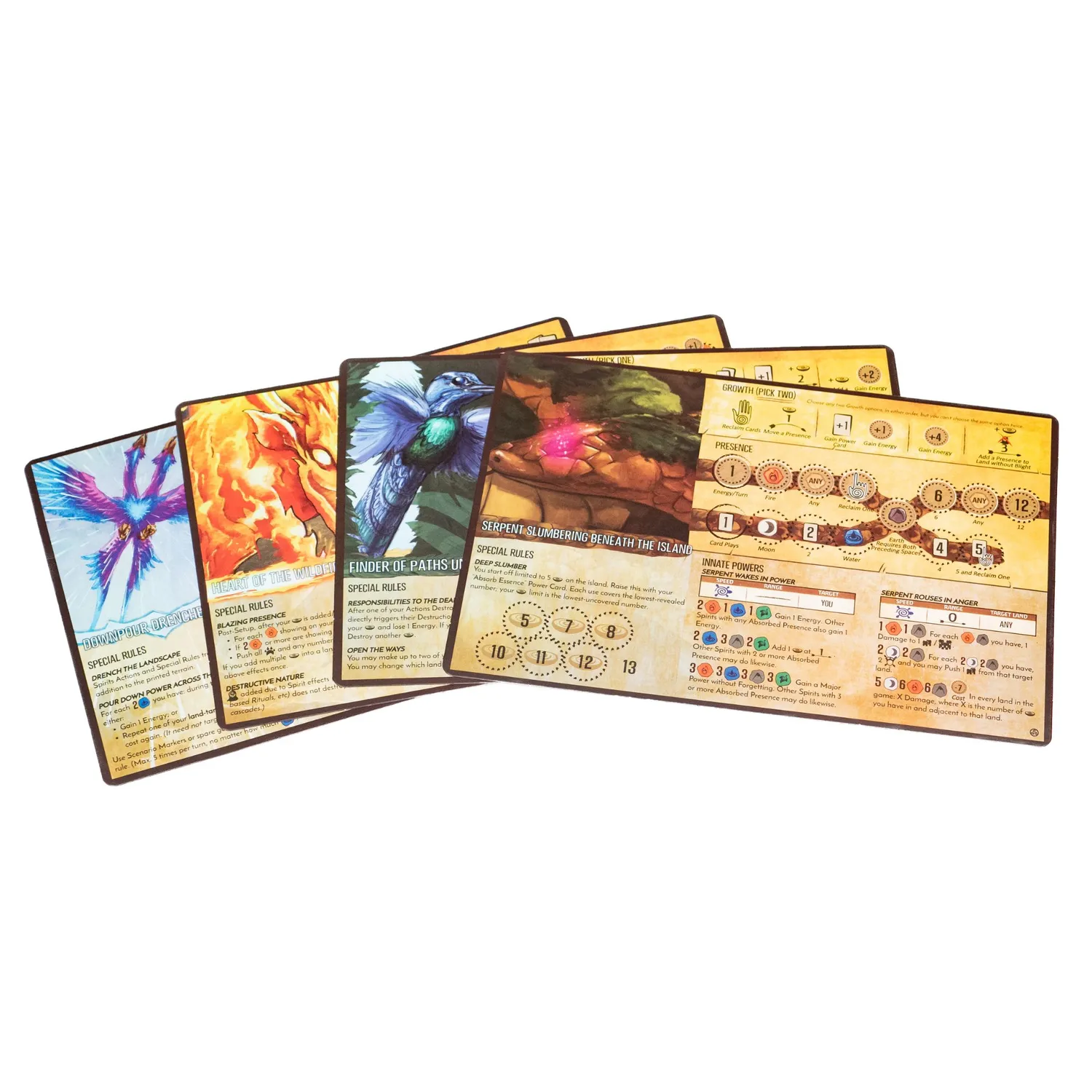 Spirit Island Feather and Flame Premium Foil pannelli spirito foil 4 spiriti