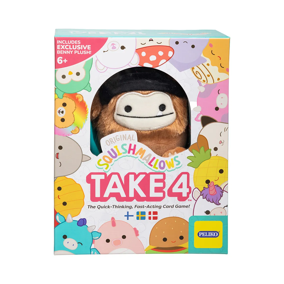 Peliko Squishmallows Take 4 gioco di carte veloce