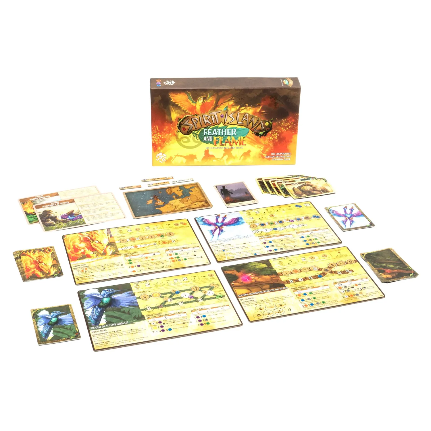 Spirit Island Feather and Flame espansione 4 spiriti retail box
