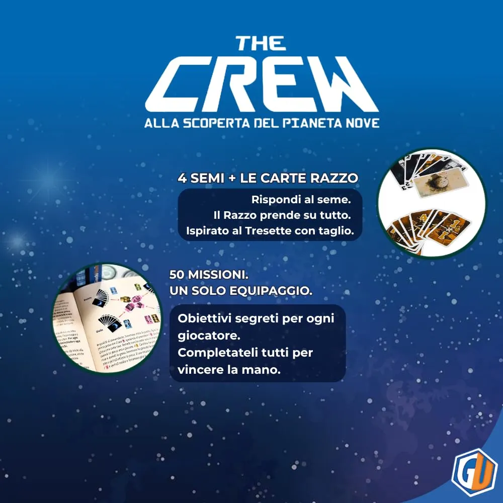 Giochi Uniti The Crew gioco di carte cooperativo 2-5