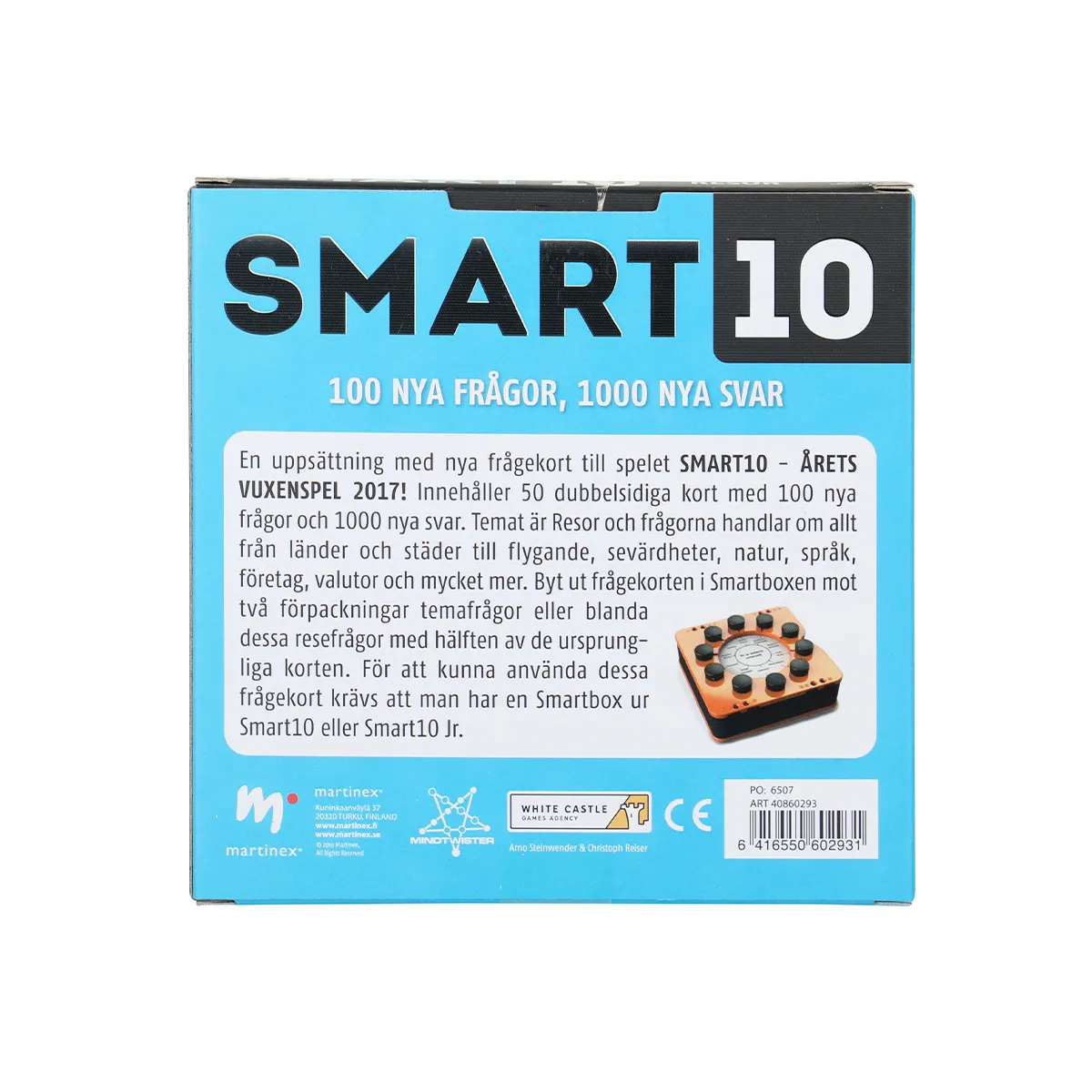 Peliko Smart10 Resor carte quiz viaggi in svedese