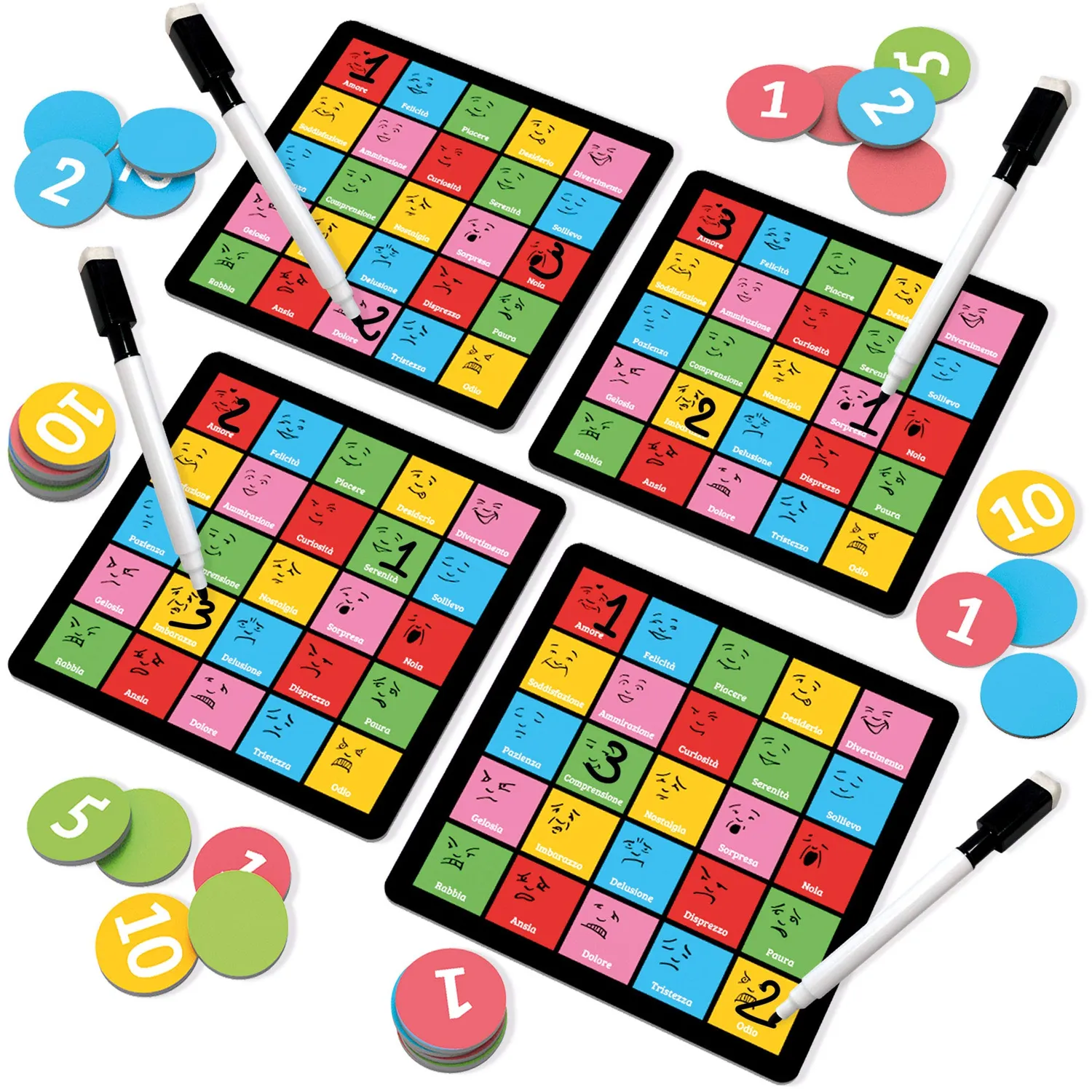 Ludic Feeling gioco di societa emozioni multicolore