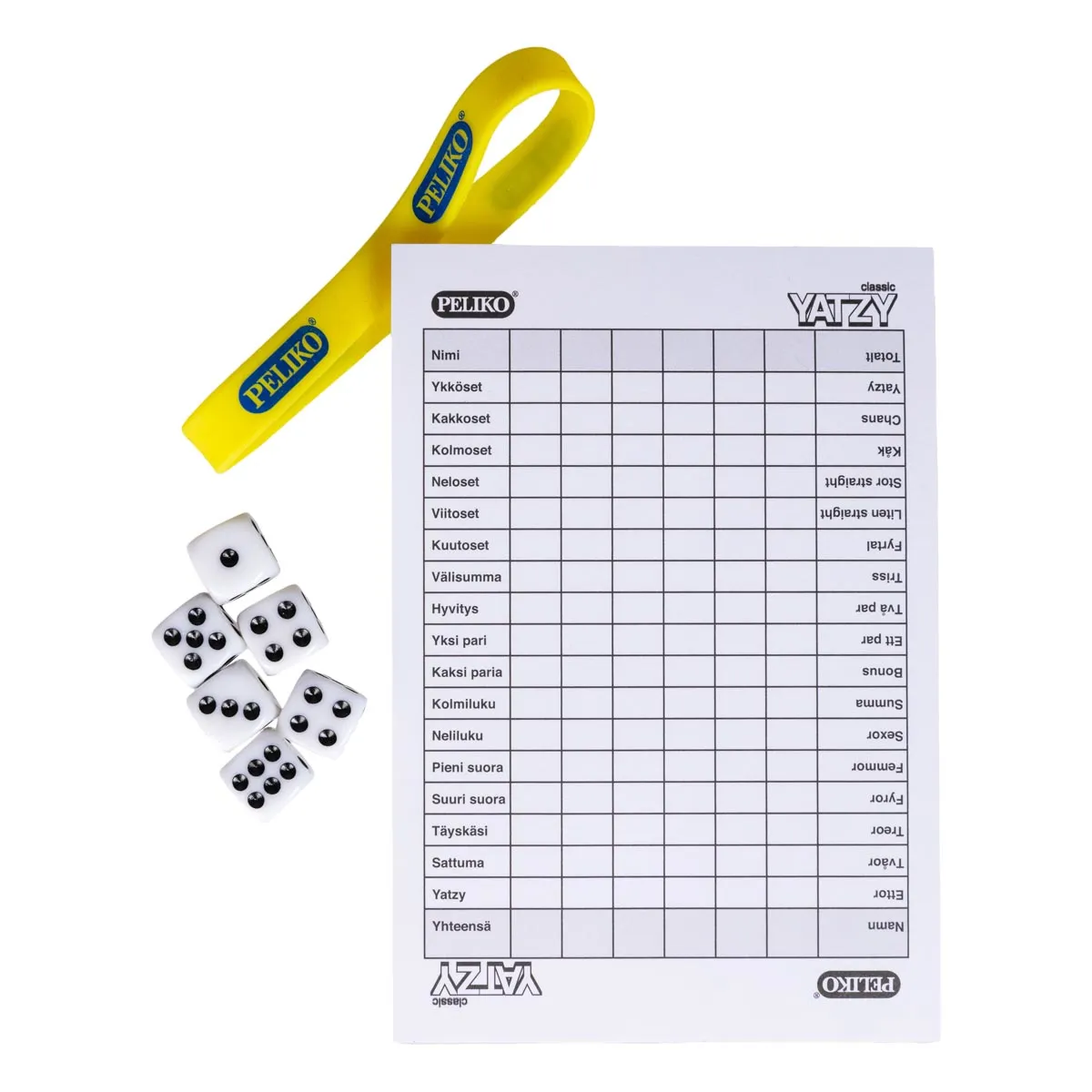 Peliko Yatzy gioco di dadi classico 5 dadi famiglia