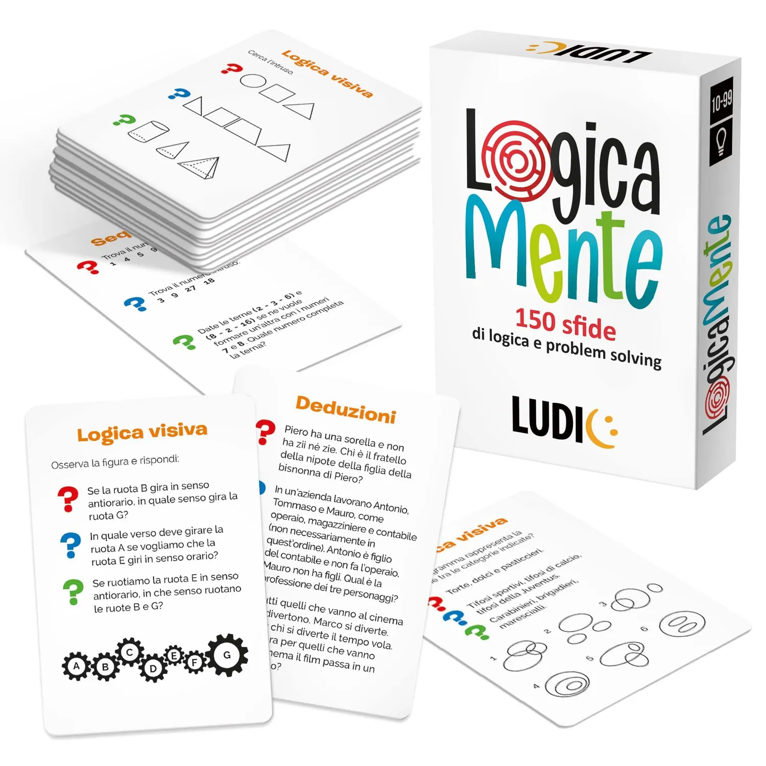 Ludic Logicamente gioco di carte 150 sfide logica