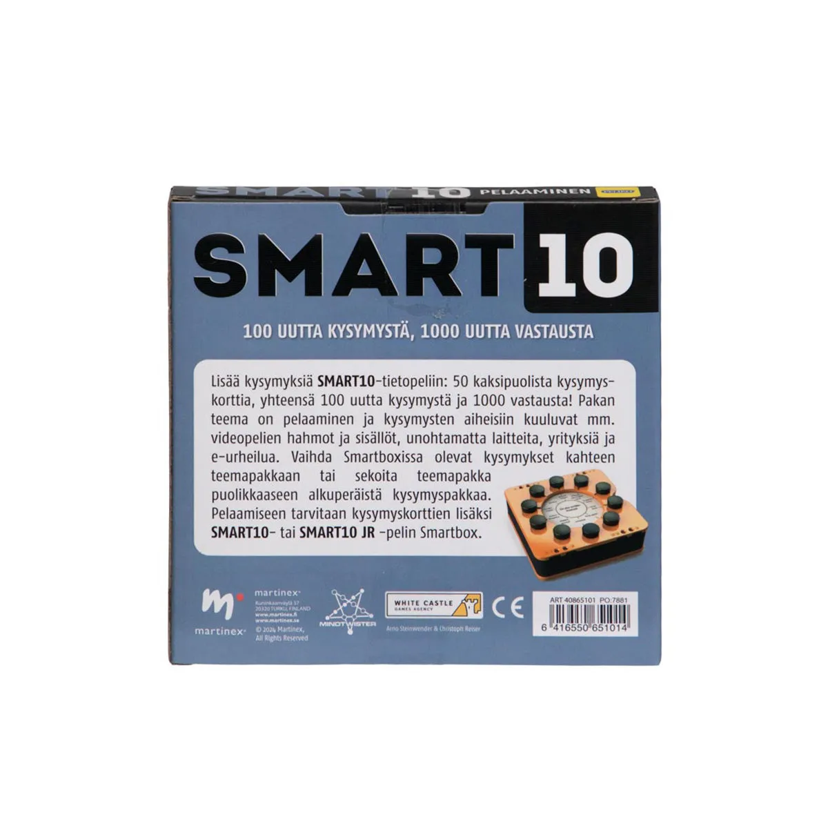 Peliko SMART10 Pelaaminen quiz 50 carte videogiochi