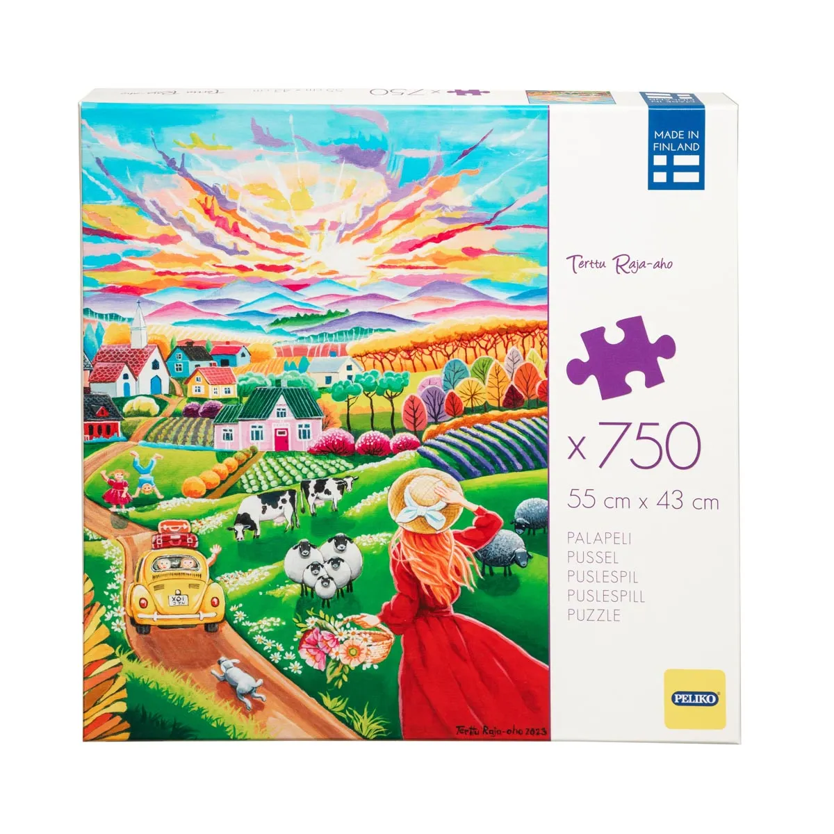 Peliko Terttu Raja-aho Kotiinpaluu puzzle 750 pezzi colorato