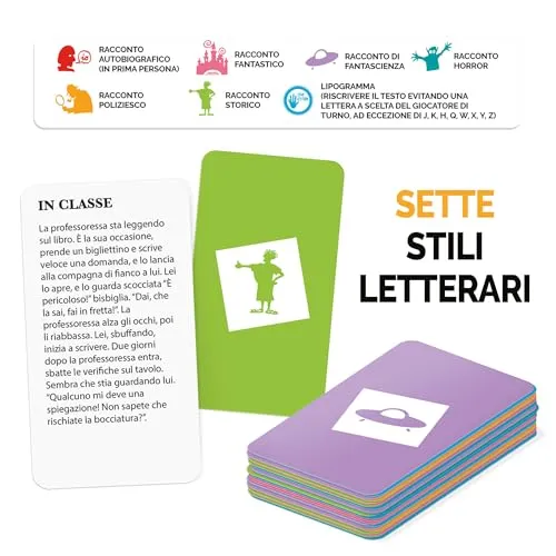 Ludic Scrittori IT55447 gioco società stili letterari 3-10