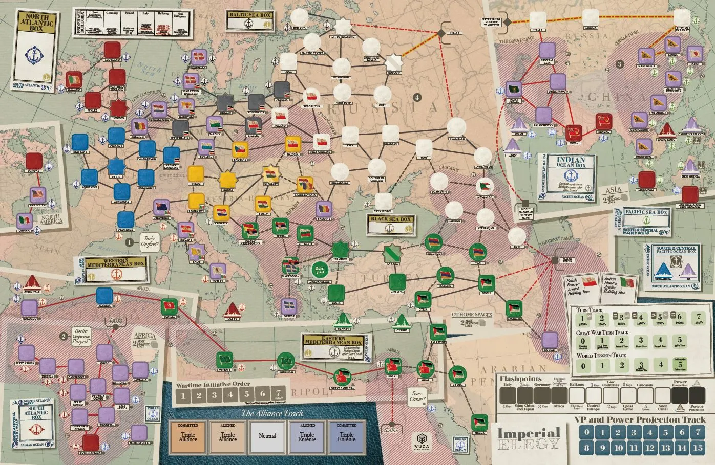 VUCA Simulations Imperial Elegy gioco strategico 1850-1920