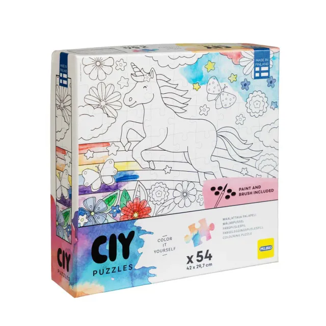 Peliko CIY 54 pezzi Yksisarvinen puzzle da colorare unicorno