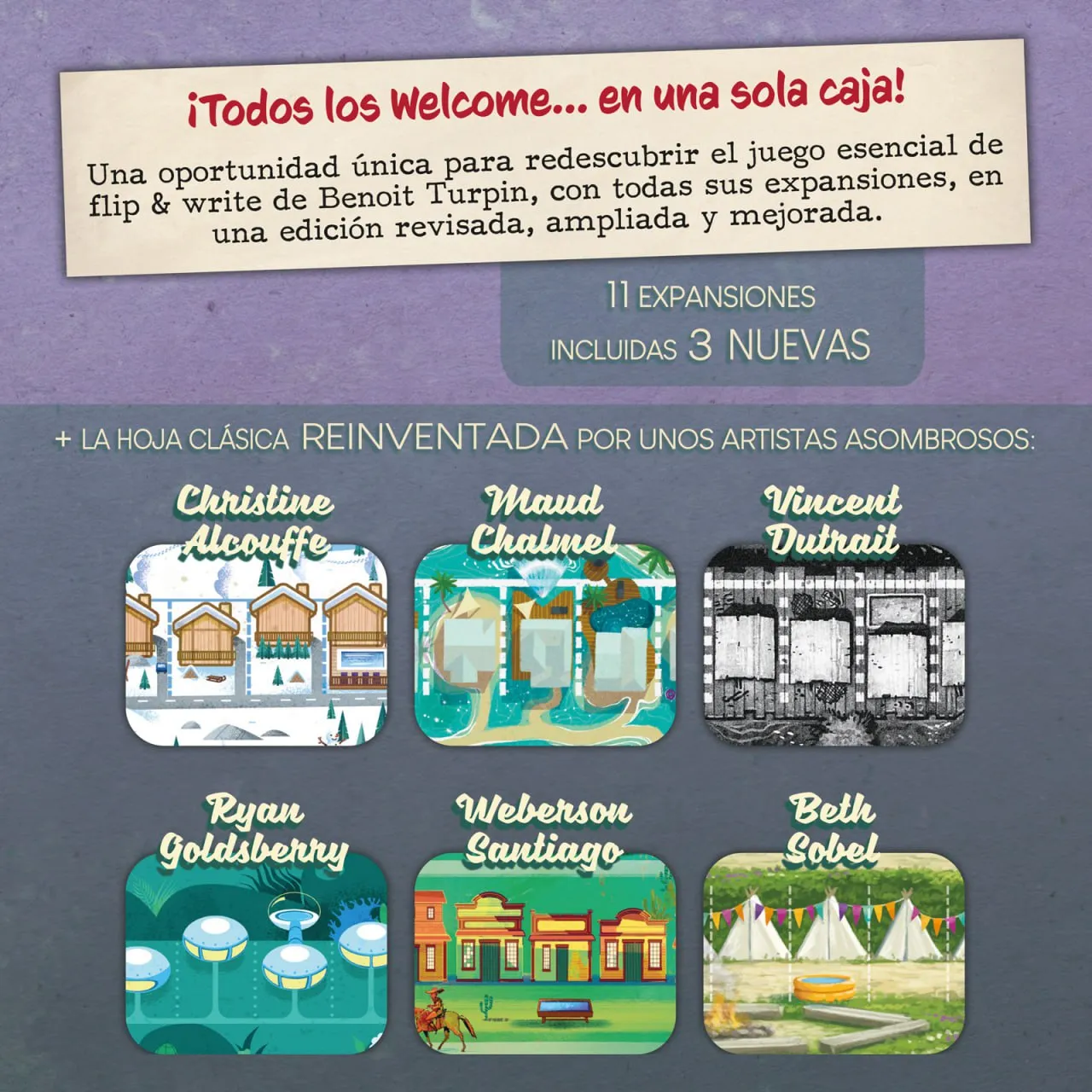 SD Games Welcome Edizione Collezionista gioco flip write