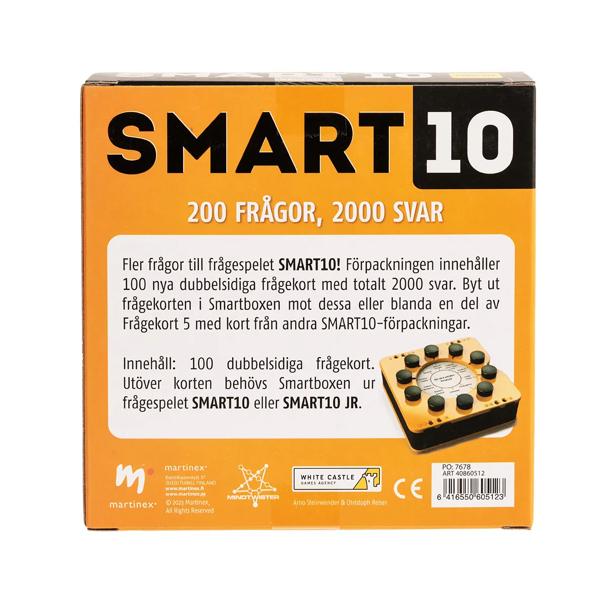 Peliko Smart10 Frågekort 5 espansione quiz svedese