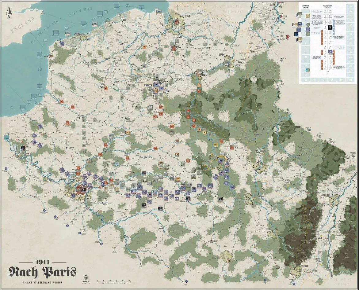 VUCA Simulations 1914 Nach Paris wargame Prima guerra mondiale