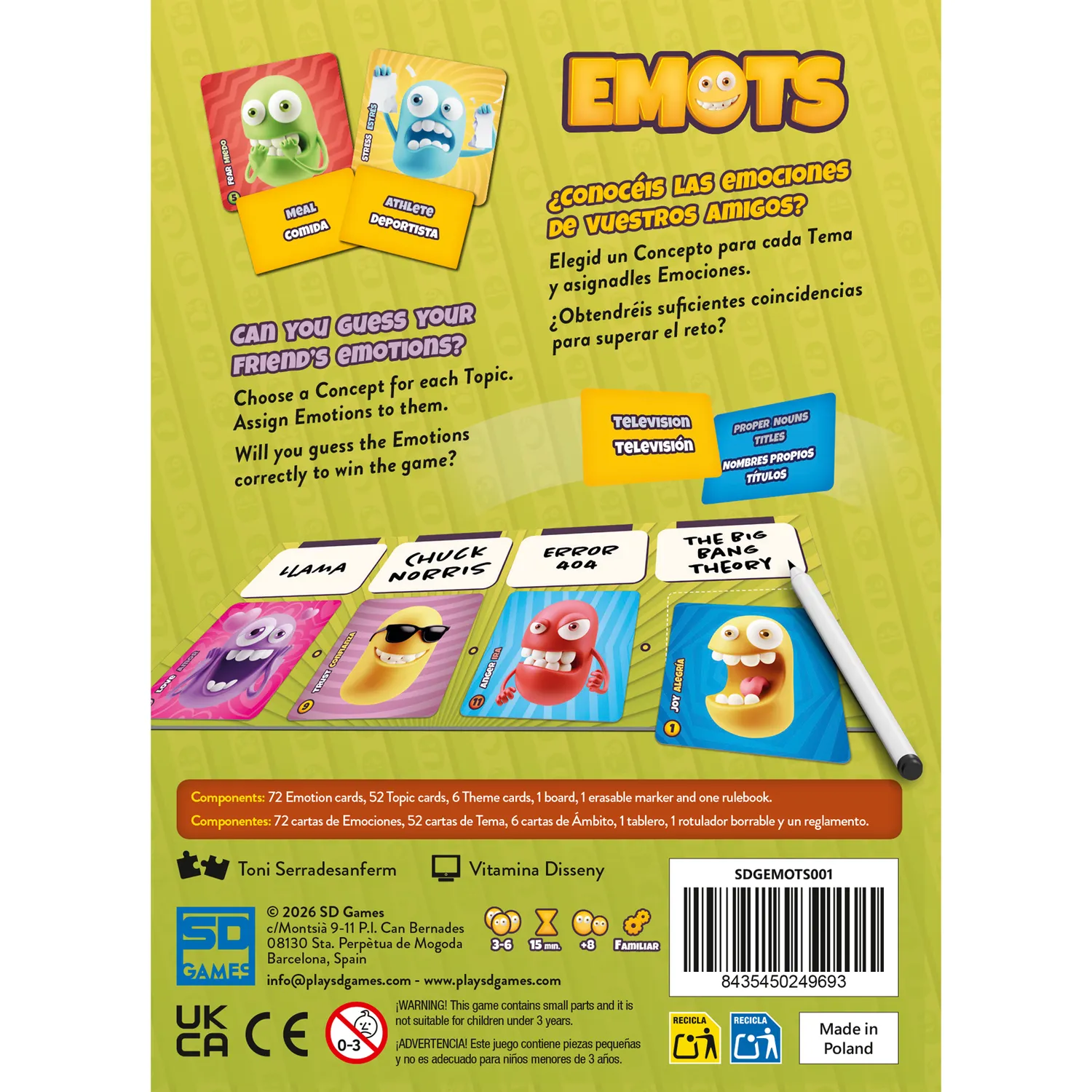 SD Games Emots gioco cooperativo emozioni
