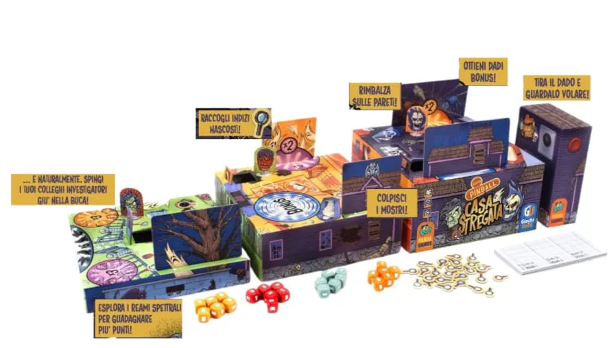 Giochi Uniti BoxTop PinBall Casa Stregata flipper 2-4 giocatori