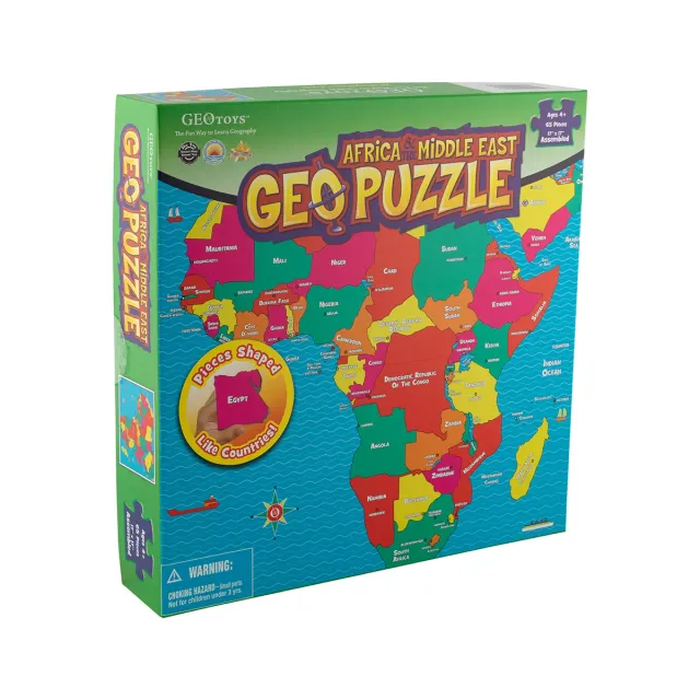 Peliko Geo Puzzle Africa puzzle 65 pezzi mappa