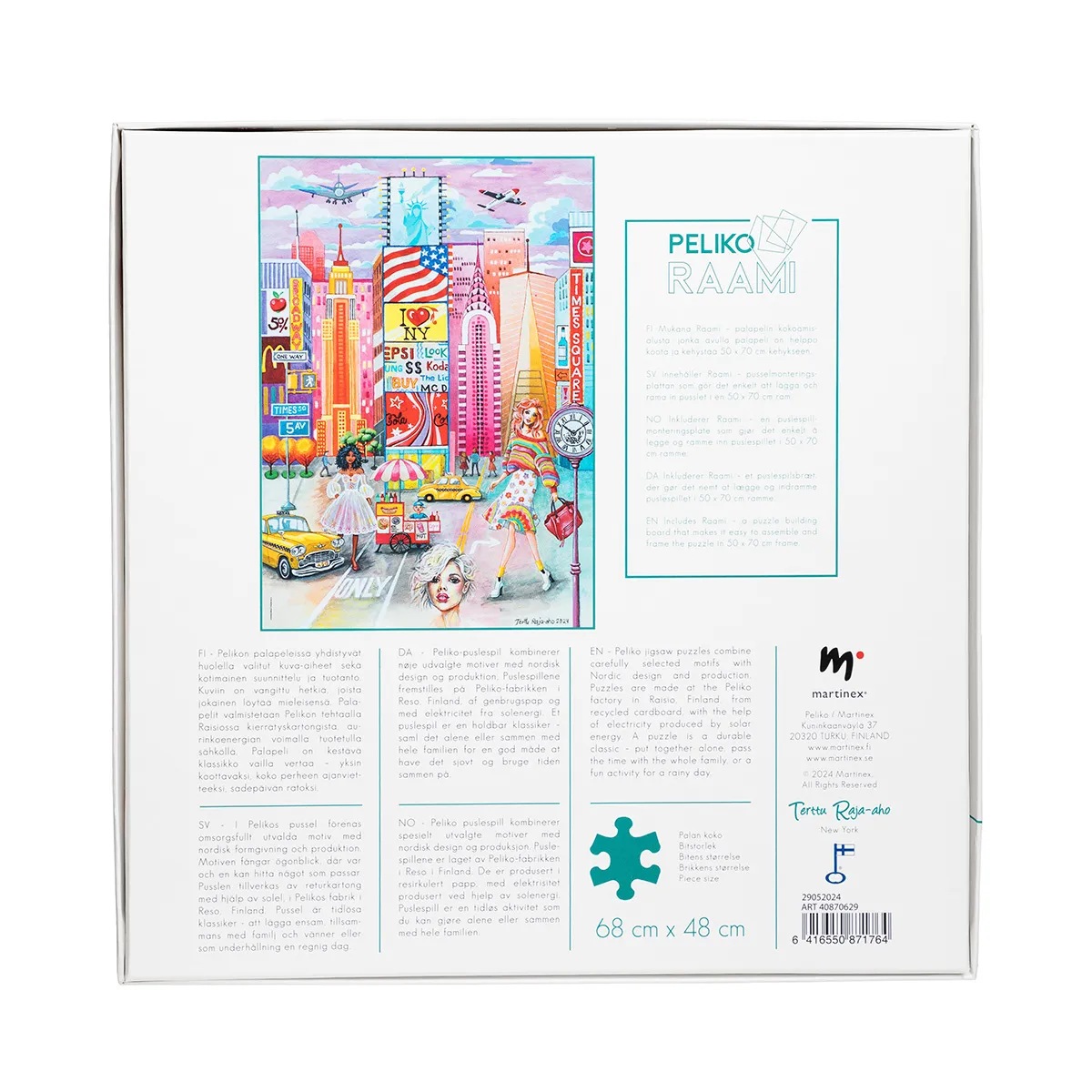 Peliko New York puzzle 1000 pezzi colorato
