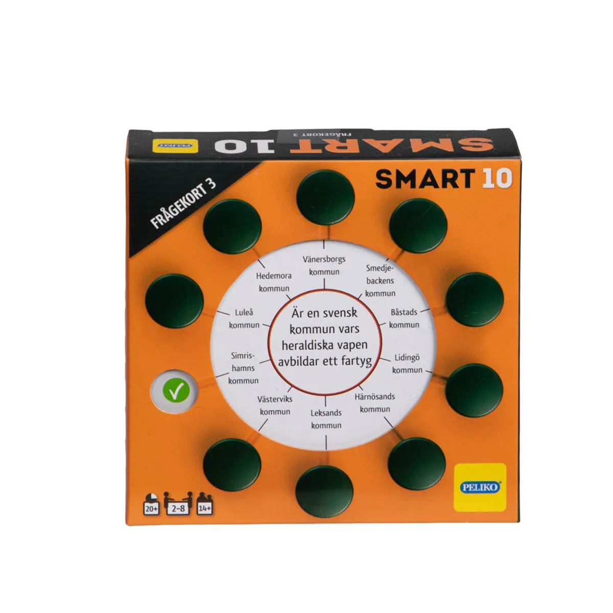 Peliko Smart10 Frågekort 3 quiz 100 carte svedese