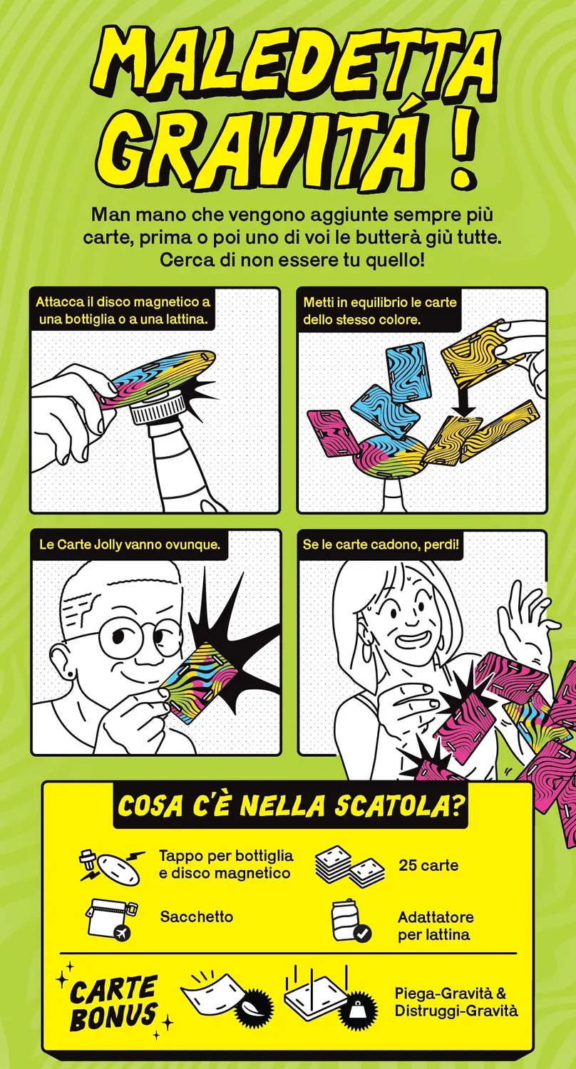 Giochi Uniti Cards vs Gravity XL gioco di carte 2+ giocatori